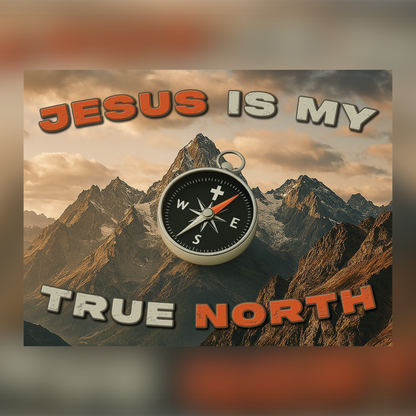 Adult T-shirt - Jesus is My True North