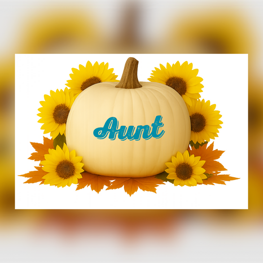 Adult T-shirt - Pumpkin (Aunt)
