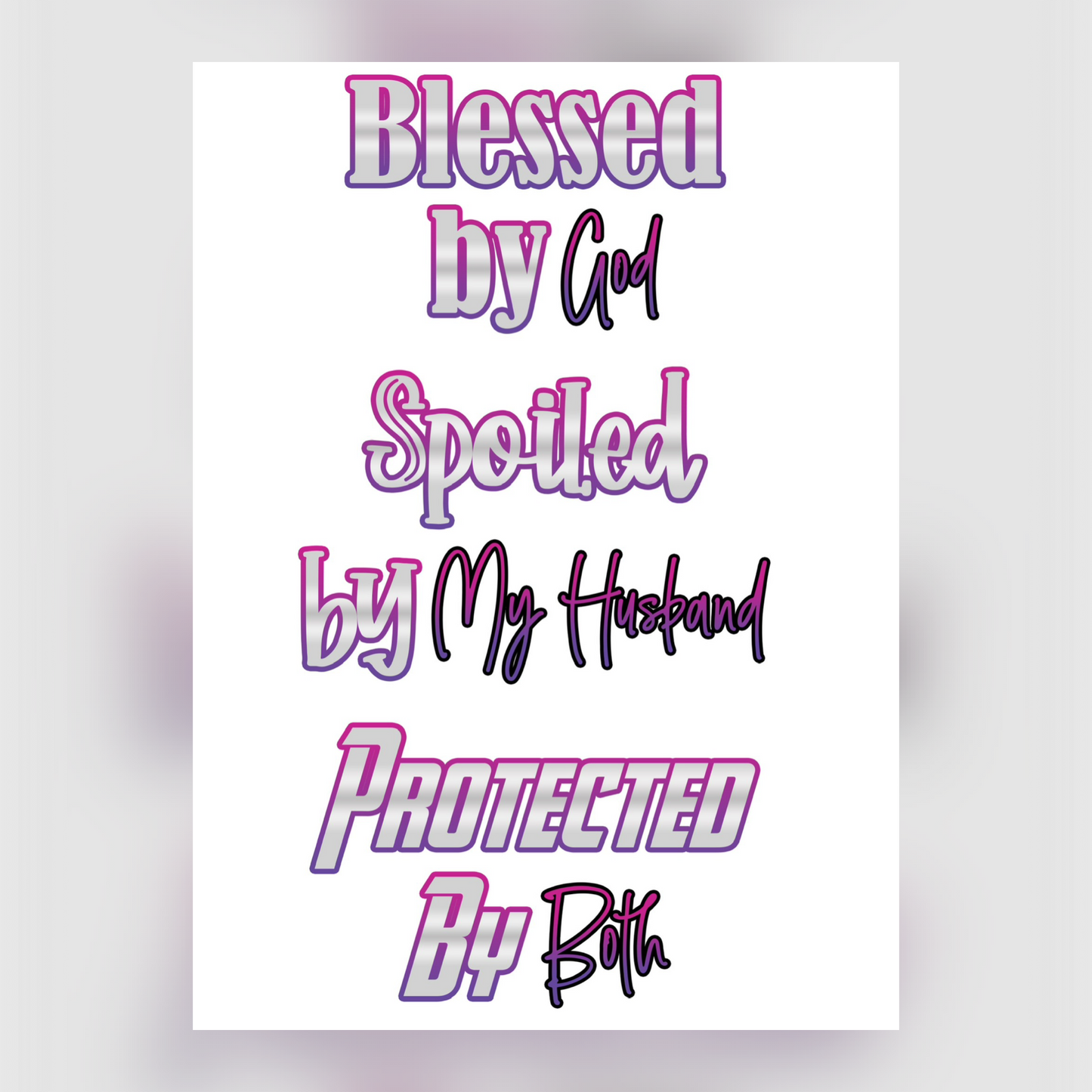 Adult T-shirt - Blessed by God