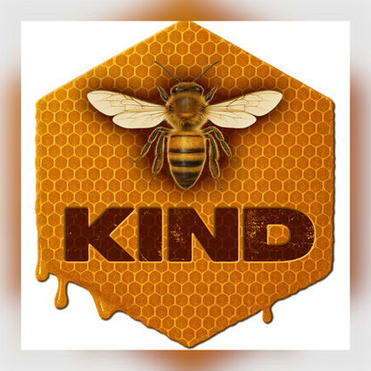 Youth T-shirt - Bee Kind (Honeycomb)